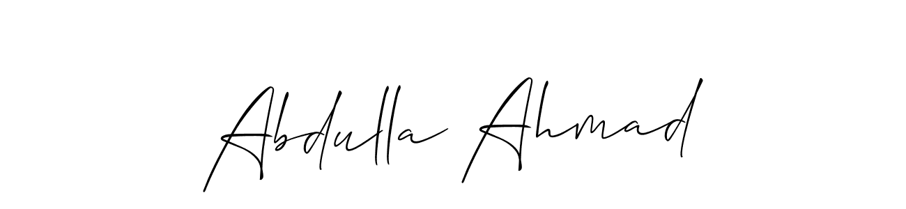 if you are searching for the best signature style for your name Abdulla Ahmad. so please give up your signature search. here we have designed multiple signature styles  using Allison_Script. Abdulla Ahmad signature style 2 images and pictures png