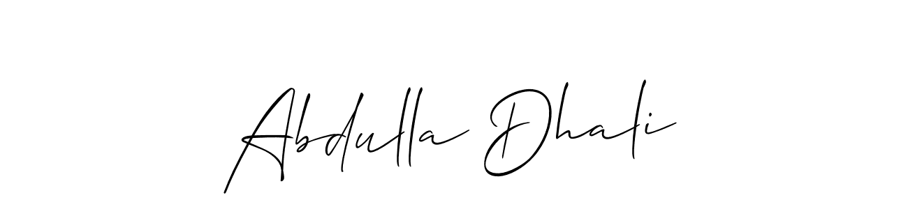 Make a beautiful signature design for name Abdulla Dhali. Use this online signature maker to create a handwritten signature for free. Abdulla Dhali signature style 2 images and pictures png