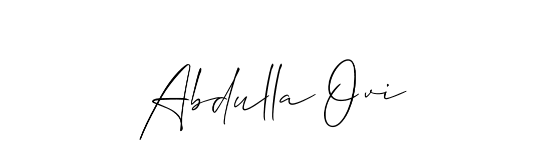 Once you've used our free online signature maker to create your best signature Allison_Script style, it's time to enjoy all of the benefits that Abdulla Ovi name signing documents. Abdulla Ovi signature style 2 images and pictures png