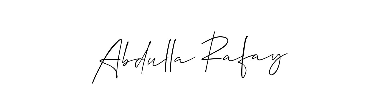 It looks lik you need a new signature style for name Abdulla Rafay. Design unique handwritten (Allison_Script) signature with our free signature maker in just a few clicks. Abdulla Rafay signature style 2 images and pictures png