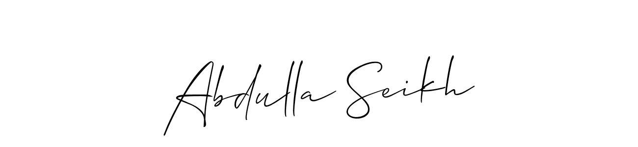 Create a beautiful signature design for name Abdulla Seikh. With this signature (Allison_Script) fonts, you can make a handwritten signature for free. Abdulla Seikh signature style 2 images and pictures png