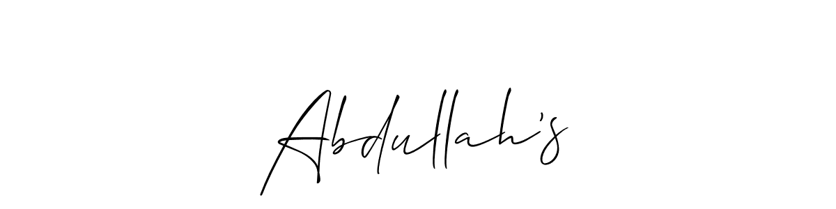 Best and Professional Signature Style for Abdullah’s. Allison_Script Best Signature Style Collection. Abdullah’s signature style 2 images and pictures png