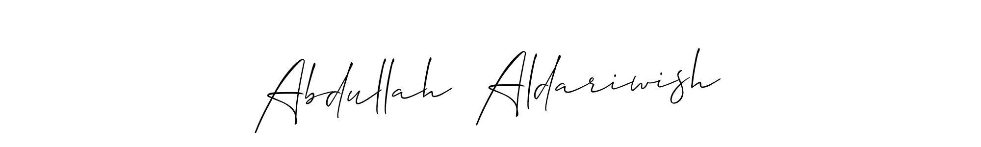 Make a beautiful signature design for name Abdullah  Aldariwish. Use this online signature maker to create a handwritten signature for free. Abdullah  Aldariwish signature style 2 images and pictures png