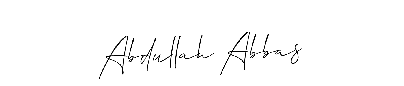 Best and Professional Signature Style for Abdullah Abbas. Allison_Script Best Signature Style Collection. Abdullah Abbas signature style 2 images and pictures png