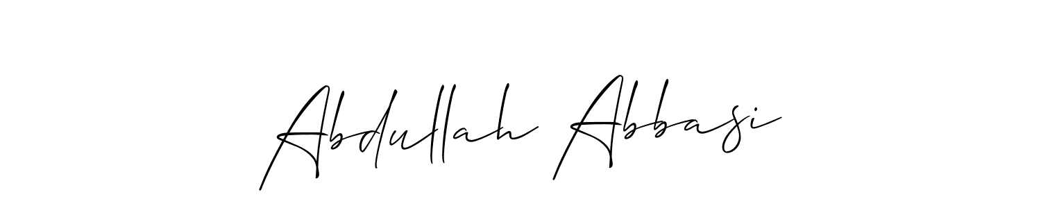 It looks lik you need a new signature style for name Abdullah Abbasi. Design unique handwritten (Allison_Script) signature with our free signature maker in just a few clicks. Abdullah Abbasi signature style 2 images and pictures png