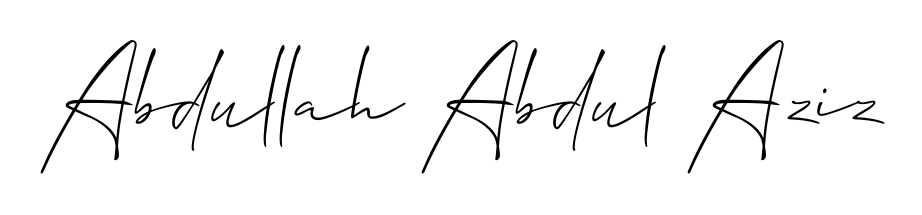 Create a personalized artistic stamp with Abdullah Abdul Aziz in Allison_Script font. Perfect for visual artists, designers, and influencers. Abdullah Abdul Aziz signature style 2 images and pictures png