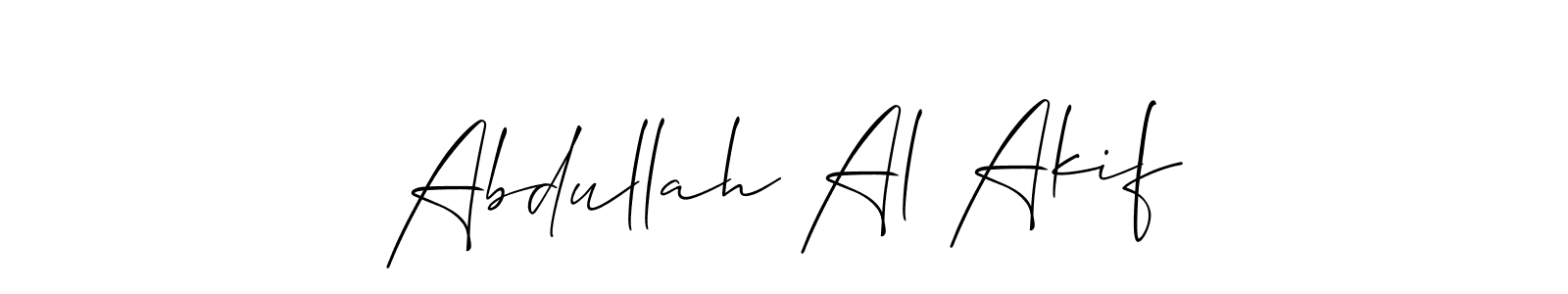 Make a short Abdullah Al Akif signature style. Manage your documents anywhere anytime using Allison_Script. Create and add eSignatures, submit forms, share and send files easily. Abdullah Al Akif signature style 2 images and pictures png