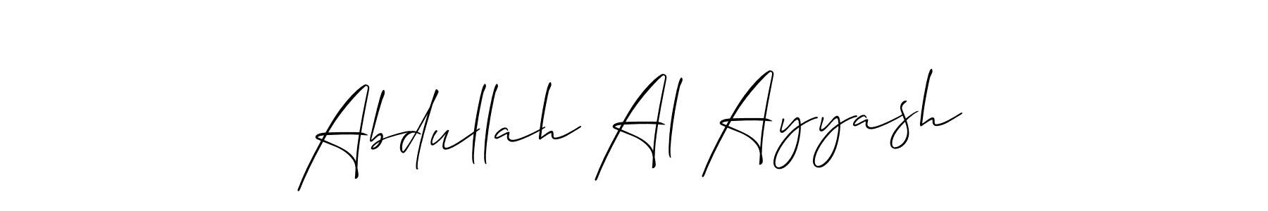 Make a short Abdullah Al Ayyash signature style. Manage your documents anywhere anytime using Allison_Script. Create and add eSignatures, submit forms, share and send files easily. Abdullah Al Ayyash signature style 2 images and pictures png