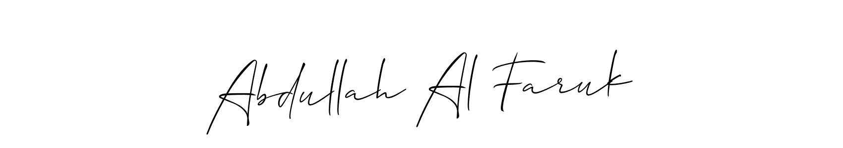 Abdullah Al Faruk stylish signature style. Best Handwritten Sign (Allison_Script) for my name. Handwritten Signature Collection Ideas for my name Abdullah Al Faruk. Abdullah Al Faruk signature style 2 images and pictures png