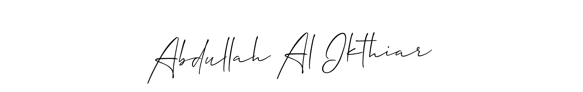 Similarly Allison_Script is the best handwritten signature design. Signature creator online .You can use it as an online autograph creator for name Abdullah Al Ikthiar. Abdullah Al Ikthiar signature style 2 images and pictures png