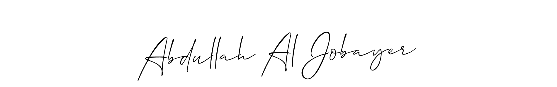 How to make Abdullah Al Jobayer signature? Allison_Script is a professional autograph style. Create handwritten signature for Abdullah Al Jobayer name. Abdullah Al Jobayer signature style 2 images and pictures png