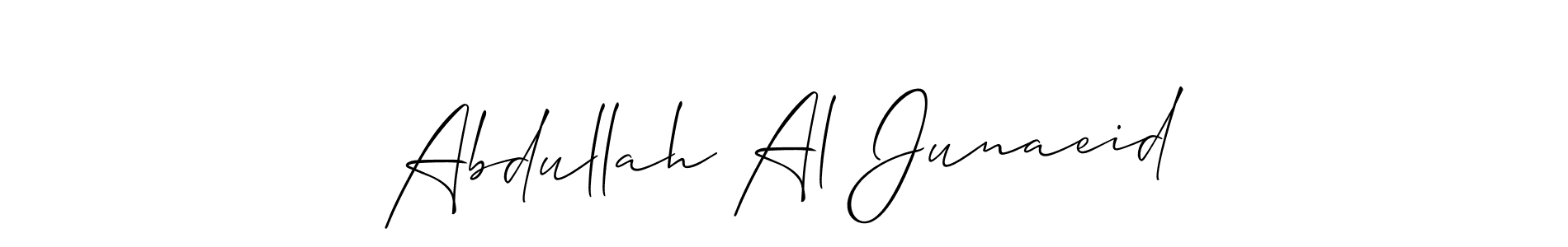 It looks lik you need a new signature style for name Abdullah Al Junaeid. Design unique handwritten (Allison_Script) signature with our free signature maker in just a few clicks. Abdullah Al Junaeid signature style 2 images and pictures png