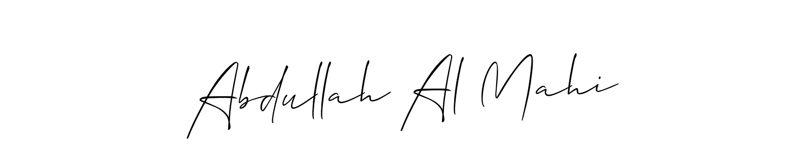 Design your own signature with our free online signature maker. With this signature software, you can create a handwritten (Allison_Script) signature for name Abdullah Al Mahi. Abdullah Al Mahi signature style 2 images and pictures png