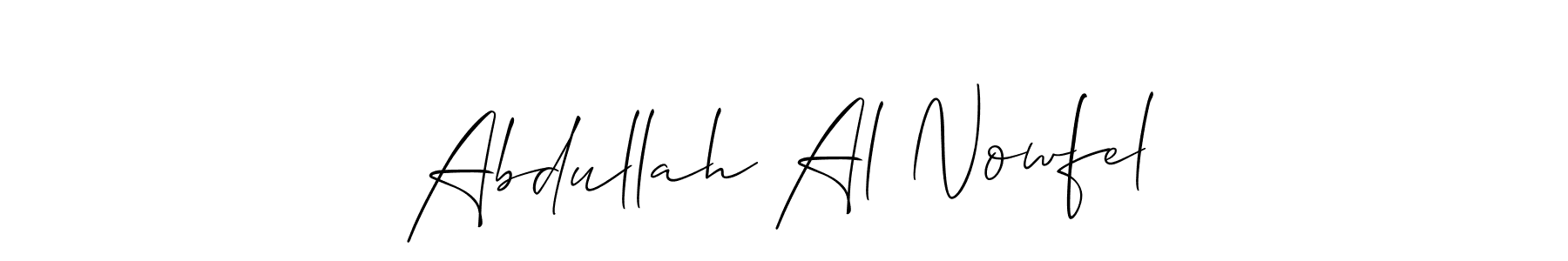 Create a beautiful signature design for name Abdullah Al Nowfel. With this signature (Allison_Script) fonts, you can make a handwritten signature for free. Abdullah Al Nowfel signature style 2 images and pictures png