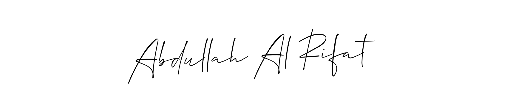 This is the best signature style for the Abdullah Al Rifat name. Also you like these signature font (Allison_Script). Mix name signature. Abdullah Al Rifat signature style 2 images and pictures png