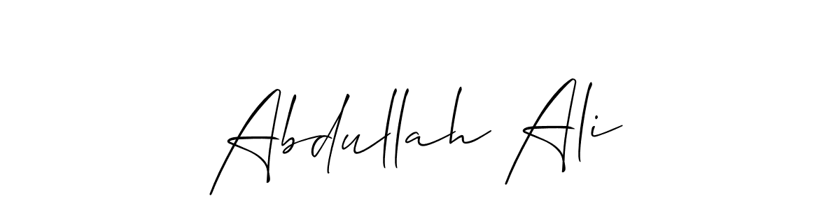 if you are searching for the best signature style for your name Abdullah Ali. so please give up your signature search. here we have designed multiple signature styles  using Allison_Script. Abdullah Ali signature style 2 images and pictures png