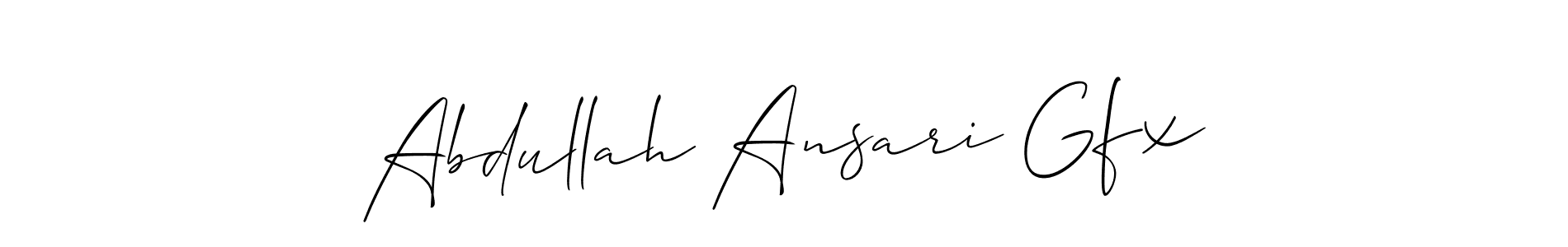 Abdullah Ansari Gfx stylish signature style. Best Handwritten Sign (Allison_Script) for my name. Handwritten Signature Collection Ideas for my name Abdullah Ansari Gfx. Abdullah Ansari Gfx signature style 2 images and pictures png