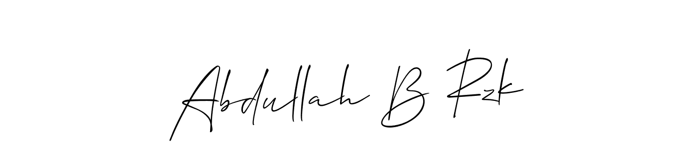 Make a beautiful signature design for name Abdullah B Rzk. With this signature (Allison_Script) style, you can create a handwritten signature for free. Abdullah B Rzk signature style 2 images and pictures png