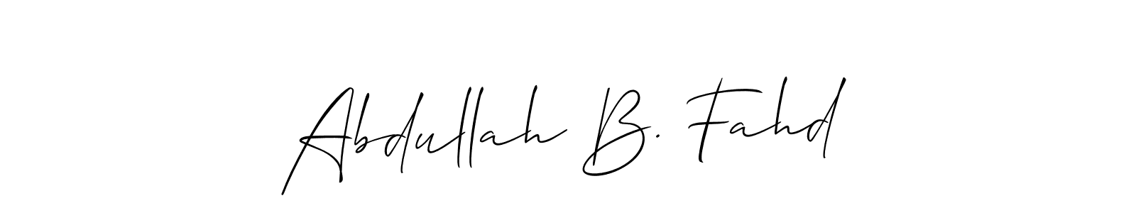 Check out images of Autograph of Abdullah B. Fahd name. Actor Abdullah B. Fahd Signature Style. Allison_Script is a professional sign style online. Abdullah B. Fahd signature style 2 images and pictures png