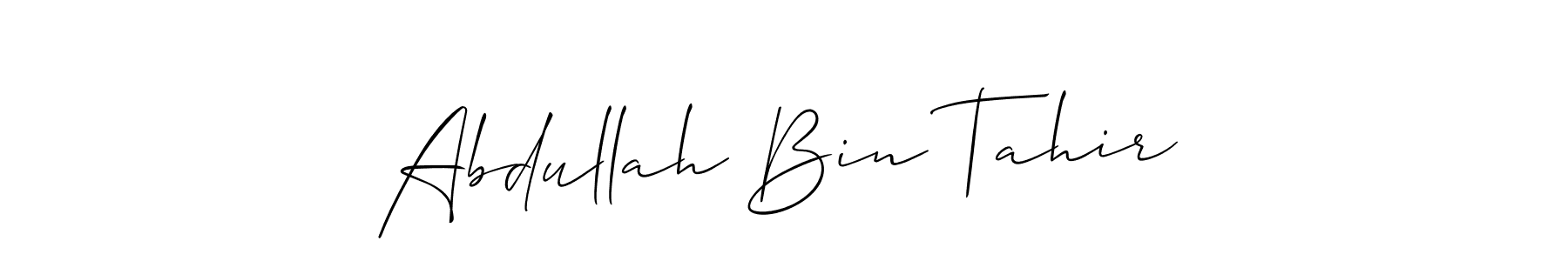 Make a beautiful signature design for name Abdullah Bin Tahir. Use this online signature maker to create a handwritten signature for free. Abdullah Bin Tahir signature style 2 images and pictures png