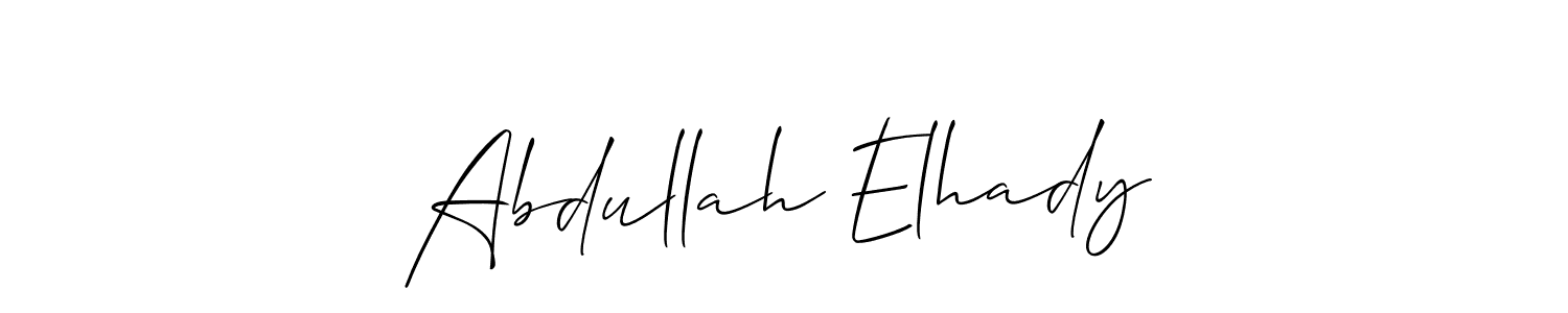 How to Draw Abdullah Elhady signature style? Allison_Script is a latest design signature styles for name Abdullah Elhady. Abdullah Elhady signature style 2 images and pictures png