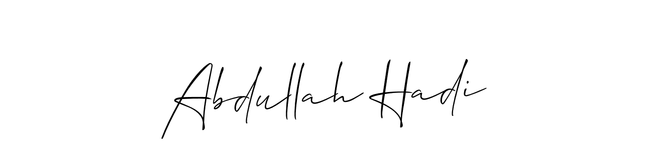 You can use this online signature creator to create a handwritten signature for the name Abdullah Hadi. This is the best online autograph maker. Abdullah Hadi signature style 2 images and pictures png