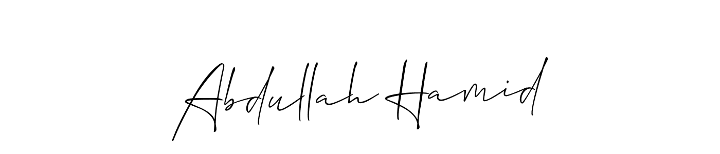 Make a beautiful signature design for name Abdullah Hamid. Use this online signature maker to create a handwritten signature for free. Abdullah Hamid signature style 2 images and pictures png
