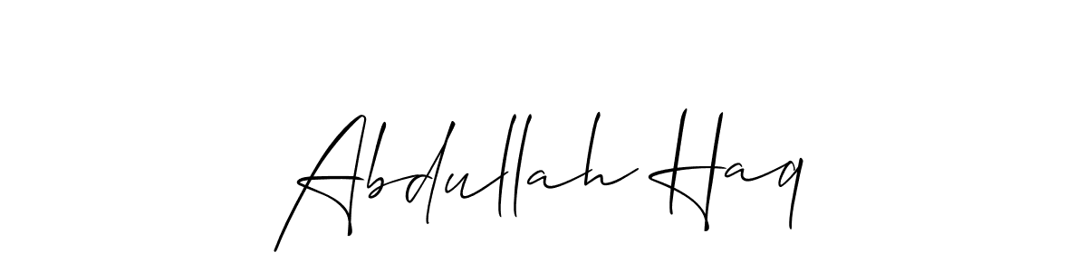 Make a beautiful signature design for name Abdullah Haq. Use this online signature maker to create a handwritten signature for free. Abdullah Haq signature style 2 images and pictures png