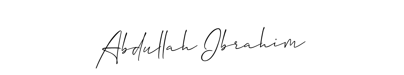 It looks lik you need a new signature style for name Abdullah Ibrahim. Design unique handwritten (Allison_Script) signature with our free signature maker in just a few clicks. Abdullah Ibrahim signature style 2 images and pictures png