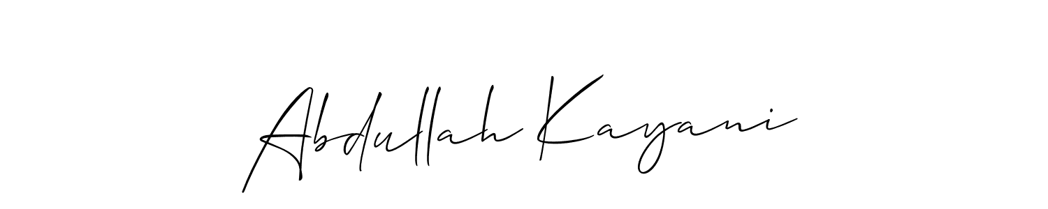 Once you've used our free online signature maker to create your best signature Allison_Script style, it's time to enjoy all of the benefits that Abdullah Kayani name signing documents. Abdullah Kayani signature style 2 images and pictures png