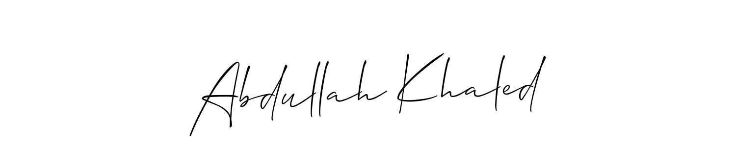 Make a short Abdullah Khaled signature style. Manage your documents anywhere anytime using Allison_Script. Create and add eSignatures, submit forms, share and send files easily. Abdullah Khaled signature style 2 images and pictures png