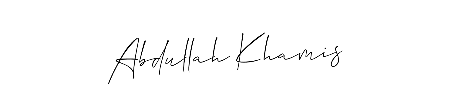 This is the best signature style for the Abdullah Khamis name. Also you like these signature font (Allison_Script). Mix name signature. Abdullah Khamis signature style 2 images and pictures png