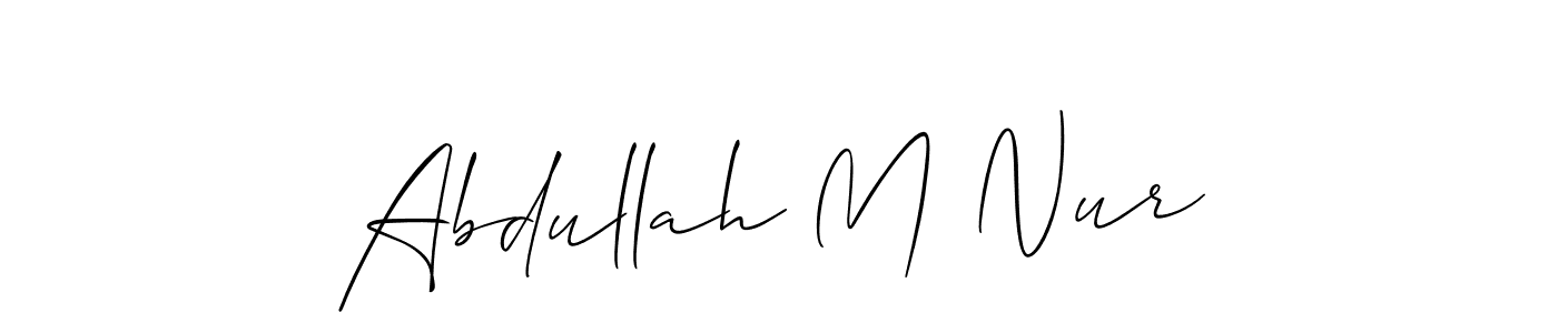 Here are the top 10 professional signature styles for the name Abdullah M Nur. These are the best autograph styles you can use for your name. Abdullah M Nur signature style 2 images and pictures png