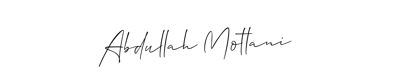 Make a beautiful signature design for name Abdullah Motlani. With this signature (Allison_Script) style, you can create a handwritten signature for free. Abdullah Motlani signature style 2 images and pictures png