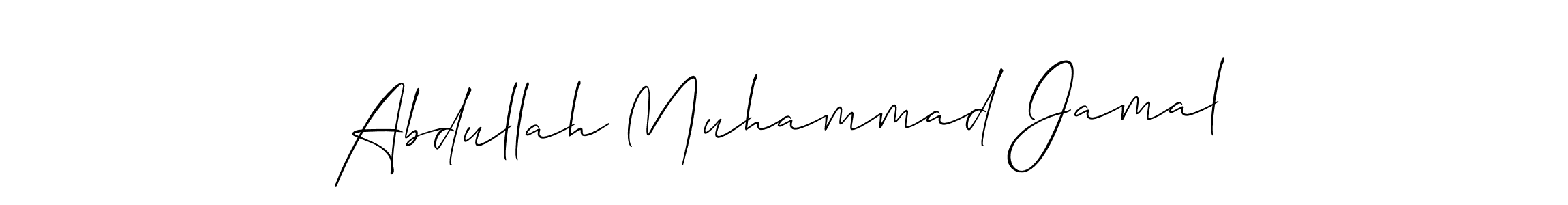 How to Draw Abdullah Muhammad Jamal signature style? Allison_Script is a latest design signature styles for name Abdullah Muhammad Jamal. Abdullah Muhammad Jamal signature style 2 images and pictures png