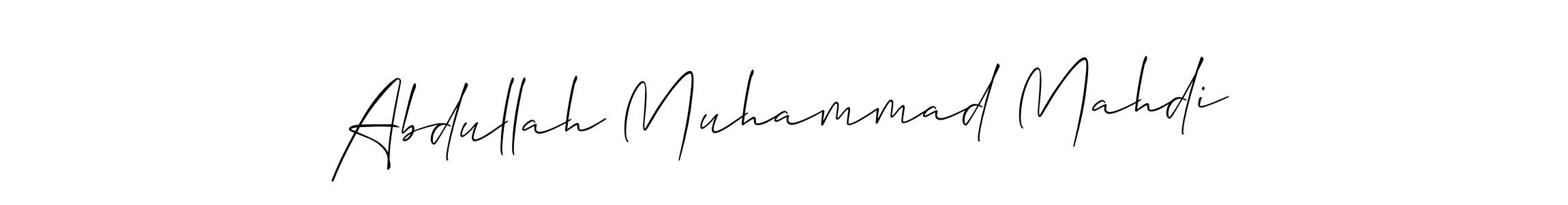 Once you've used our free online signature maker to create your best signature Allison_Script style, it's time to enjoy all of the benefits that Abdullah Muhammad Mahdi name signing documents. Abdullah Muhammad Mahdi signature style 2 images and pictures png