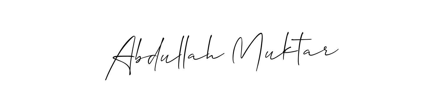 if you are searching for the best signature style for your name Abdullah Muktar. so please give up your signature search. here we have designed multiple signature styles  using Allison_Script. Abdullah Muktar signature style 2 images and pictures png