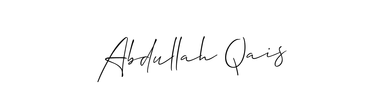 How to Draw Abdullah Qais signature style? Allison_Script is a latest design signature styles for name Abdullah Qais. Abdullah Qais signature style 2 images and pictures png
