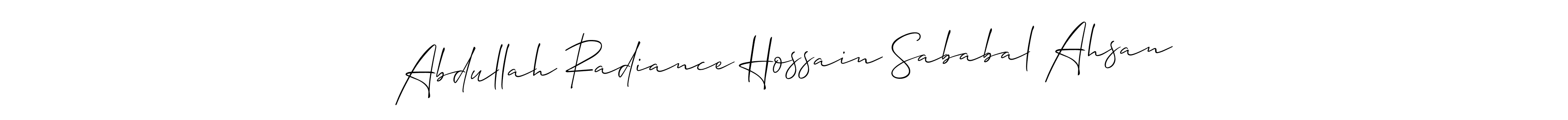 Once you've used our free online signature maker to create your best signature Allison_Script style, it's time to enjoy all of the benefits that Abdullah Radiance Hossain Sababal Ahsan name signing documents. Abdullah Radiance Hossain Sababal Ahsan signature style 2 images and pictures png