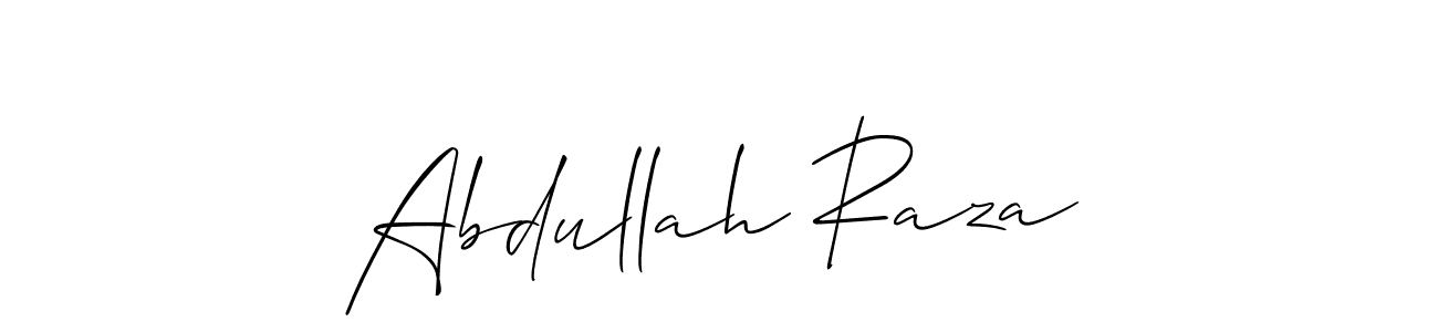 The best way (Allison_Script) to make a short signature is to pick only two or three words in your name. The name Abdullah Raza include a total of six letters. For converting this name. Abdullah Raza signature style 2 images and pictures png