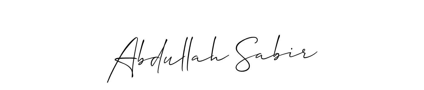 if you are searching for the best signature style for your name Abdullah Sabir. so please give up your signature search. here we have designed multiple signature styles  using Allison_Script. Abdullah Sabir signature style 2 images and pictures png