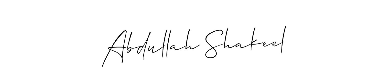 How to make Abdullah Shakeel signature? Allison_Script is a professional autograph style. Create handwritten signature for Abdullah Shakeel name. Abdullah Shakeel signature style 2 images and pictures png