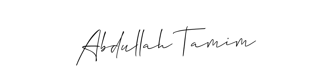 Similarly Allison_Script is the best handwritten signature design. Signature creator online .You can use it as an online autograph creator for name Abdullah Tamim. Abdullah Tamim signature style 2 images and pictures png