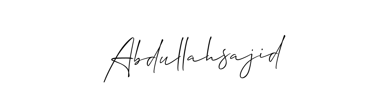 Here are the top 10 professional signature styles for the name Abdullahsajid. These are the best autograph styles you can use for your name. Abdullahsajid signature style 2 images and pictures png