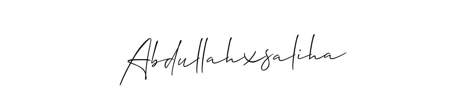 This is the best signature style for the Abdullahxsaliha name. Also you like these signature font (Allison_Script). Mix name signature. Abdullahxsaliha signature style 2 images and pictures png