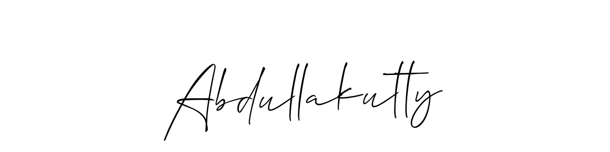 Also You can easily find your signature by using the search form. We will create Abdullakutty name handwritten signature images for you free of cost using Allison_Script sign style. Abdullakutty signature style 2 images and pictures png