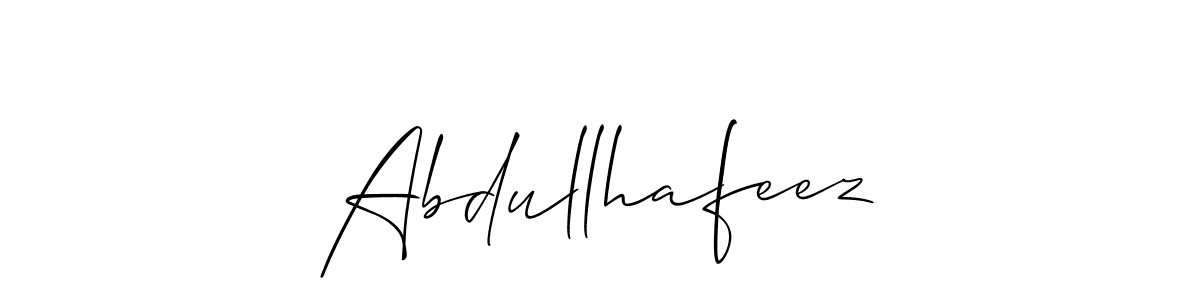 Also we have Abdullhafeez name is the best signature style. Create professional handwritten signature collection using Allison_Script autograph style. Abdullhafeez signature style 2 images and pictures png