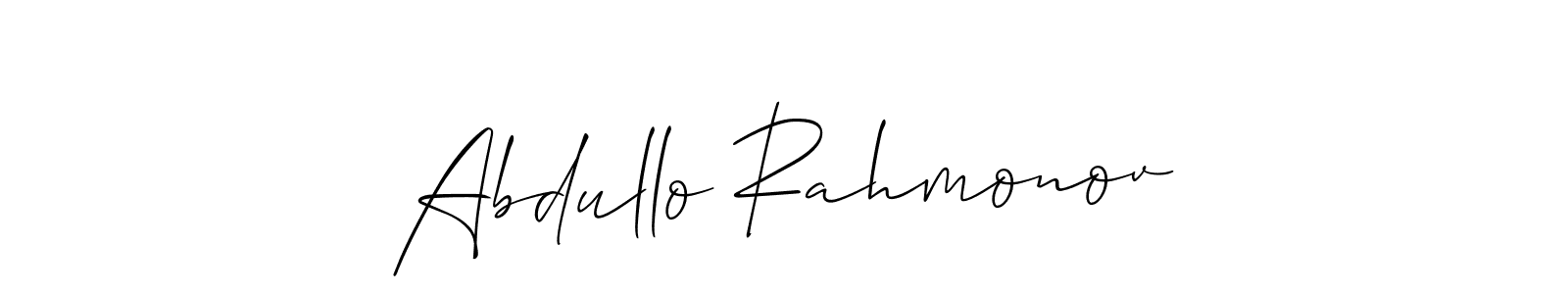 How to Draw Abdullo Rahmonov signature style? Allison_Script is a latest design signature styles for name Abdullo Rahmonov. Abdullo Rahmonov signature style 2 images and pictures png