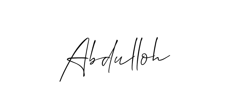 Similarly Allison_Script is the best handwritten signature design. Signature creator online .You can use it as an online autograph creator for name Abdulloh. Abdulloh signature style 2 images and pictures png