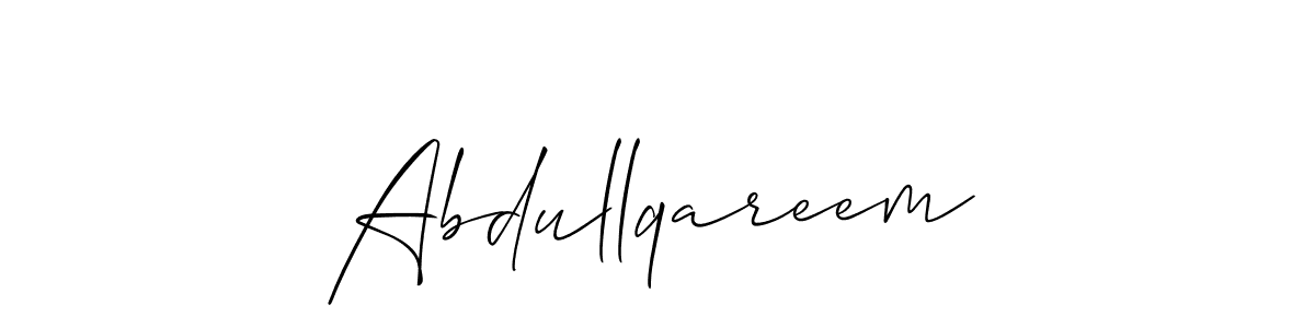 The best way (Allison_Script) to make a short signature is to pick only two or three words in your name. The name Abdullqareem include a total of six letters. For converting this name. Abdullqareem signature style 2 images and pictures png